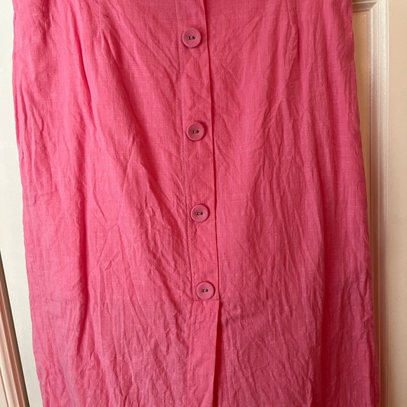 Ace by Aimee | Pink Flutter-Sleeve Crop Top & Button-Up Skirt - Women - Picture 4 of 5